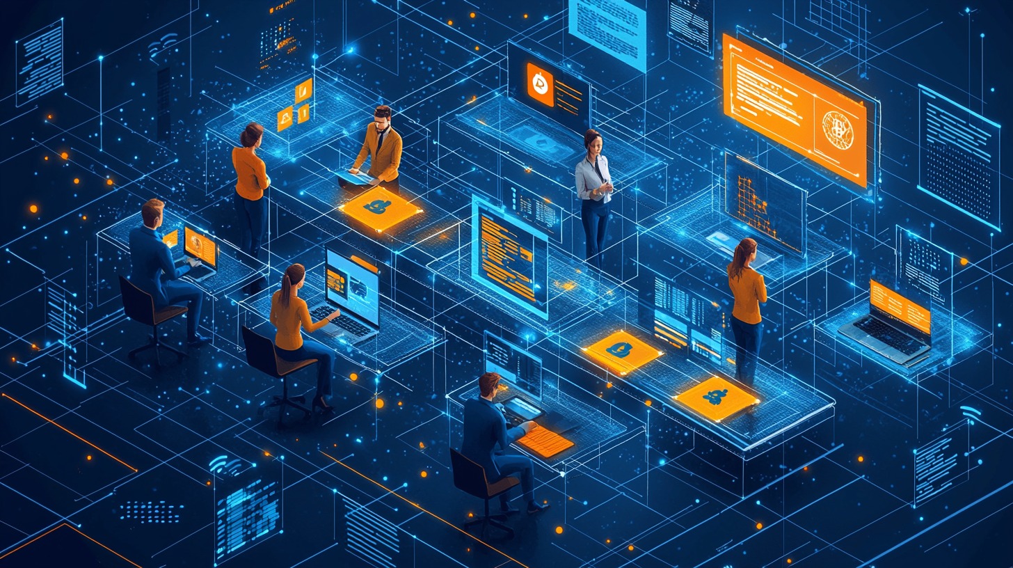 Finance team using blockchain-based reporting system
